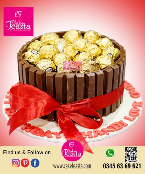 KitKat & Frerro Rocher Birthday Cake