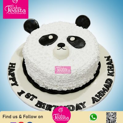 Panda Theme Birthday Cake