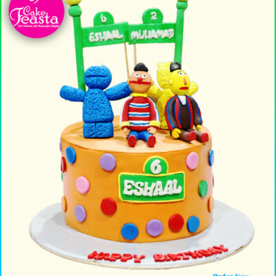 Fictional Characters Theme Birthday Cake