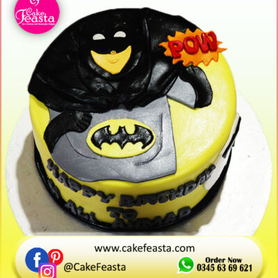 Batman Theme Kids Birthday Cake
