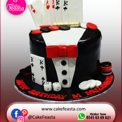 Casino-Playing-Card-Theme-Birthday-Cake