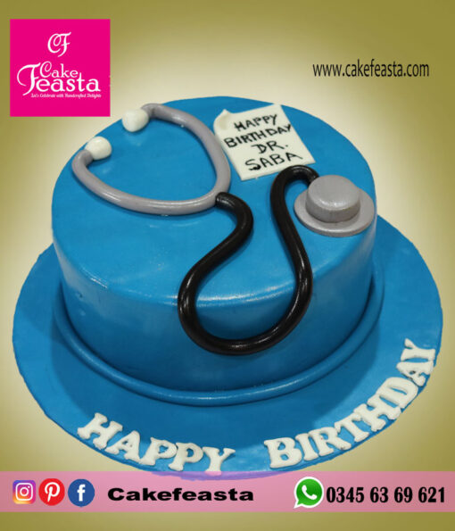 Doctor Theme Birthday Cake