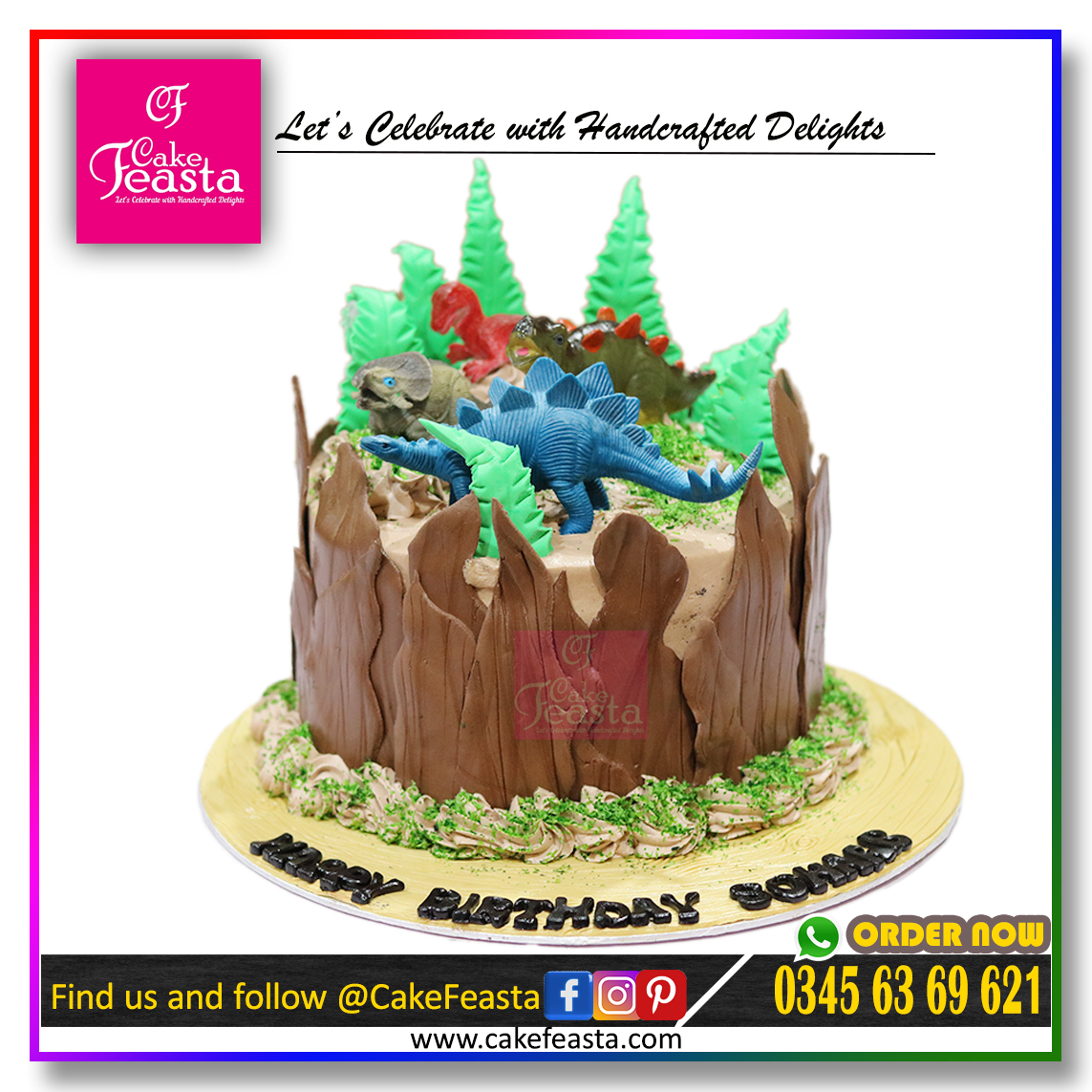 2 Tier Jungle theme cake - Cakesify | Order birthday cakes online from the  best home bakers.