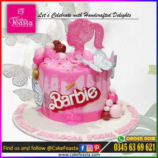 Barbie Theme Girl Birthday Cake