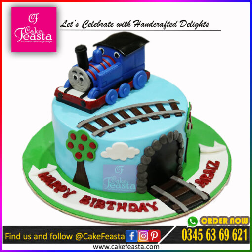 Rail & Track Theme Kids Birthday Cake