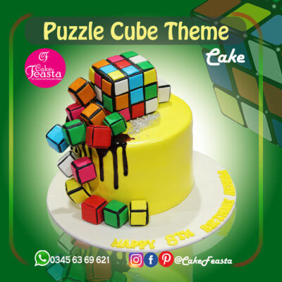 Puzzle Cube Theme Cake