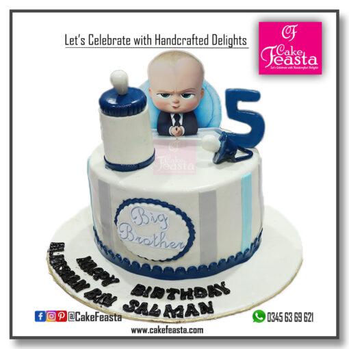 Boss Baby Theme Birthday Cake