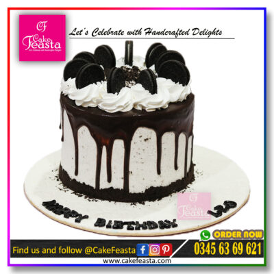 Orio Theme Birthday Cake